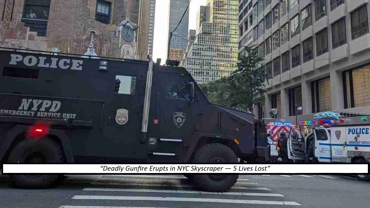 5 Dead in Midtown Manhattan Office Shooting, Including NYPD Officer and Gunman
