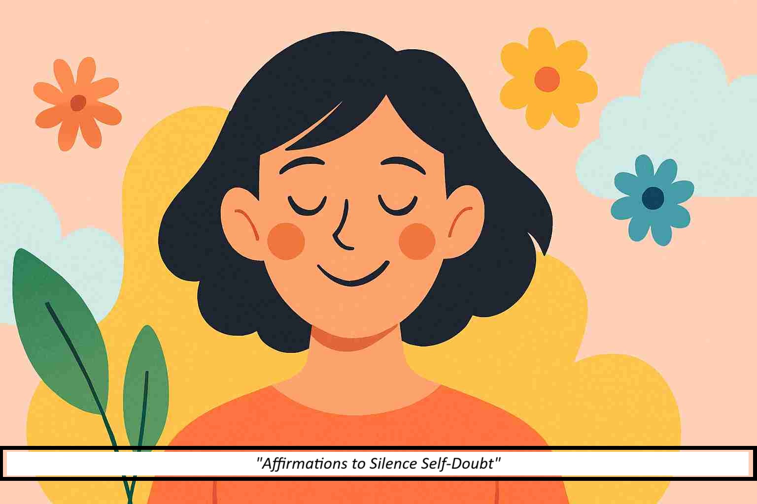 A colorful and calming illustration symbolizing personal strength and self-belief.
