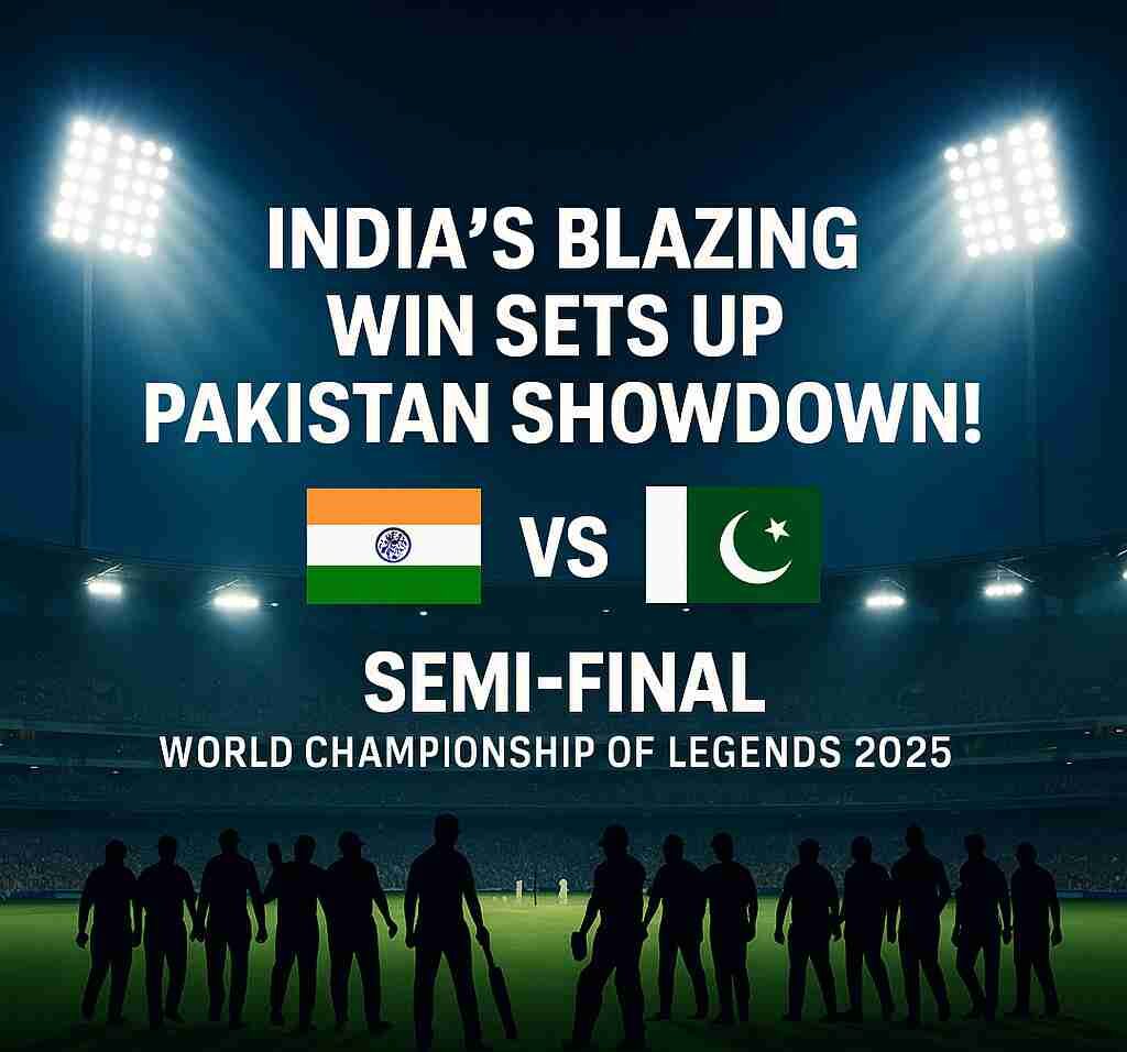 India vs Pakistan Confirmed! Champions Seal WCL 2025 Semi-Final Spot with 5-Wicket Win