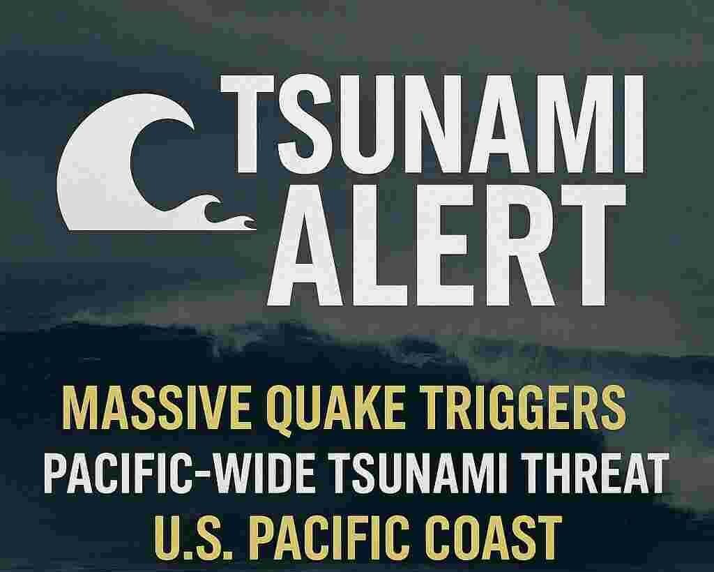 Tsunami Threat Looms Over U.S. Pacific Coast After 8.8 Earthquake Near Russia