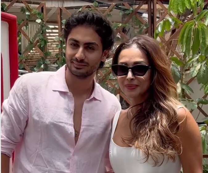 Malaika Arora & Son Arhaan Khan Turn Heads at Scarlett House Juhu Opening