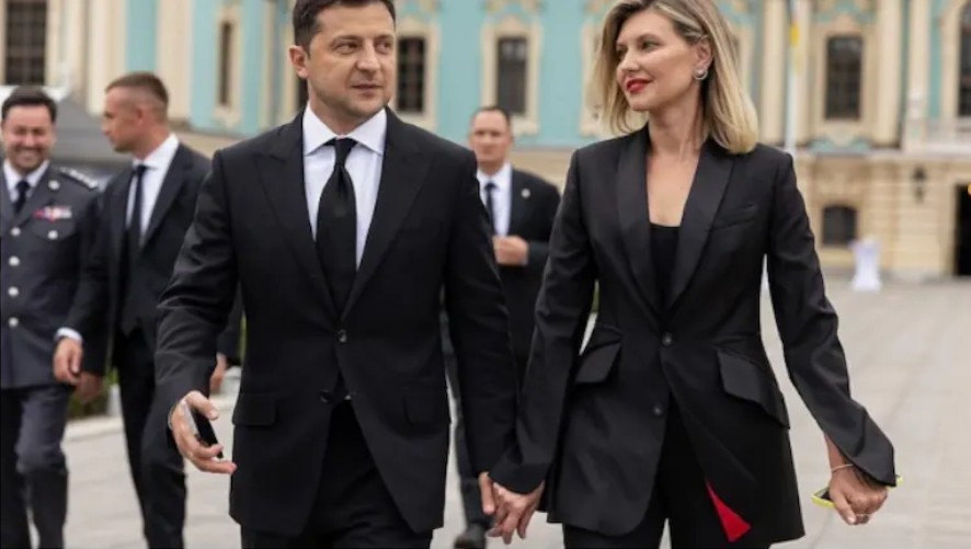 Ukraine’s First Lady Makes Surprise Stop in Jaipur En Route to Japan
