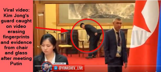 C:\Users\DELL\Downloads\Viral video Kim Jong's guard caught on video erasing fingerprints and evidence from chair and glass after meeting Putin.jpg