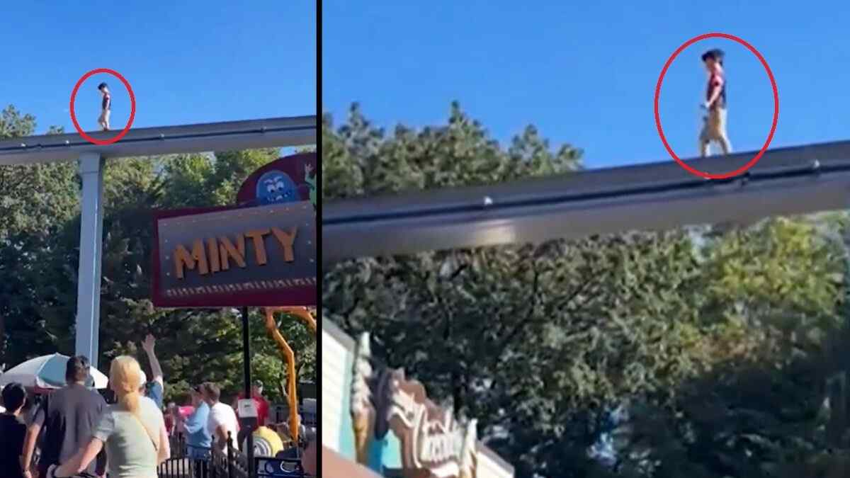 Shocking Video Shows Missing Child Walking Alone on US Monorail Track, Man Leaps to Save Him