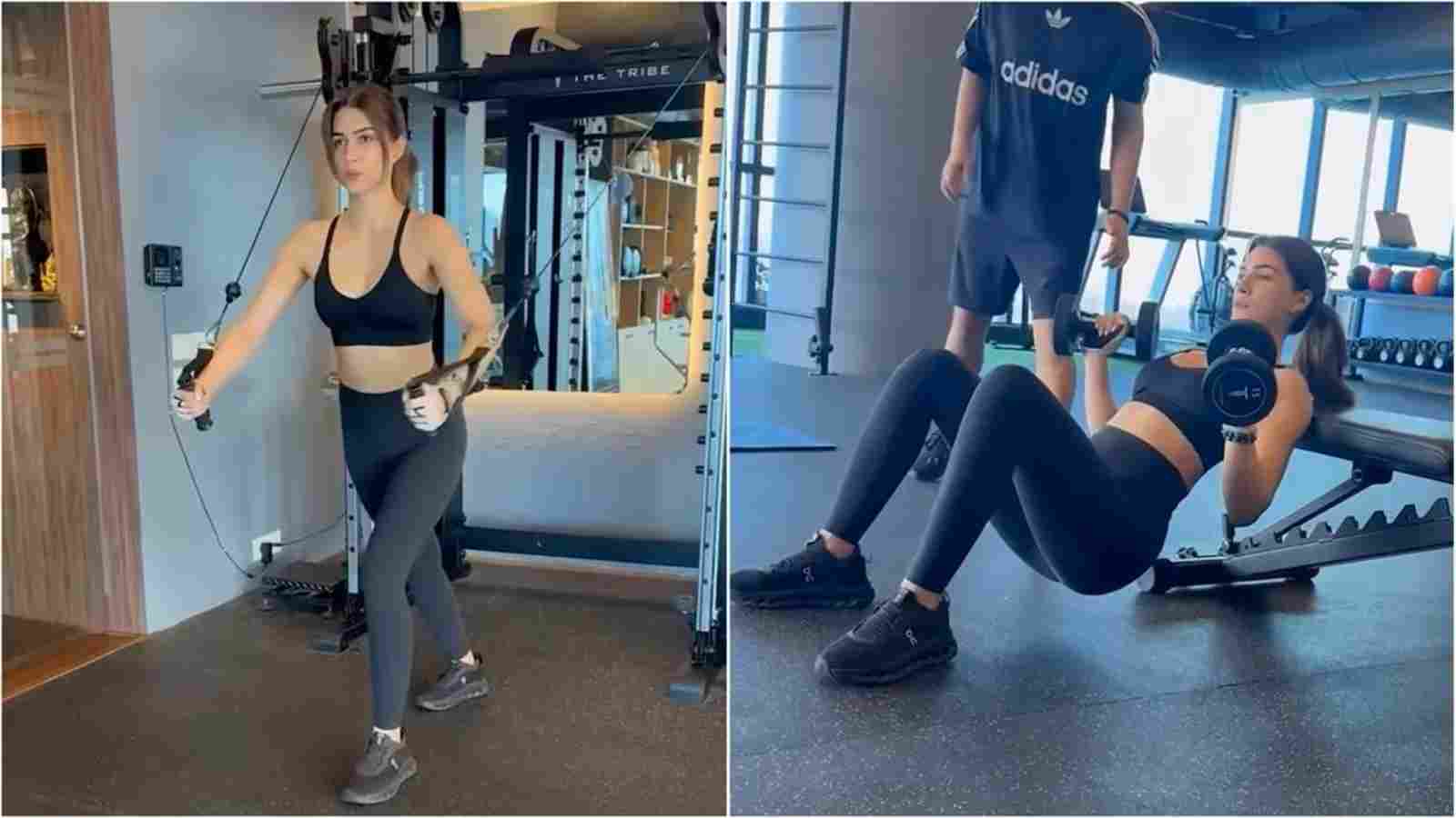 Kriti Sanon’s Hardcore Gym Session Will Inspire You – Watch Her Full Workout Video