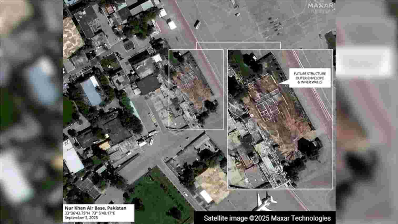 Pics: Pakistan Rebuilds Nur Khan Airbase Section Destroyed by India During Op Sindoor