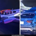 Video: Small Plane Lands on Busy US Road, Crashes Into Multiple Cars